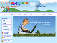 Tablet Screenshot of imaginariumforkids.com